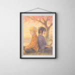 Naruto Wall Art – Naruto & Sasuke Sakura Sunset Poster