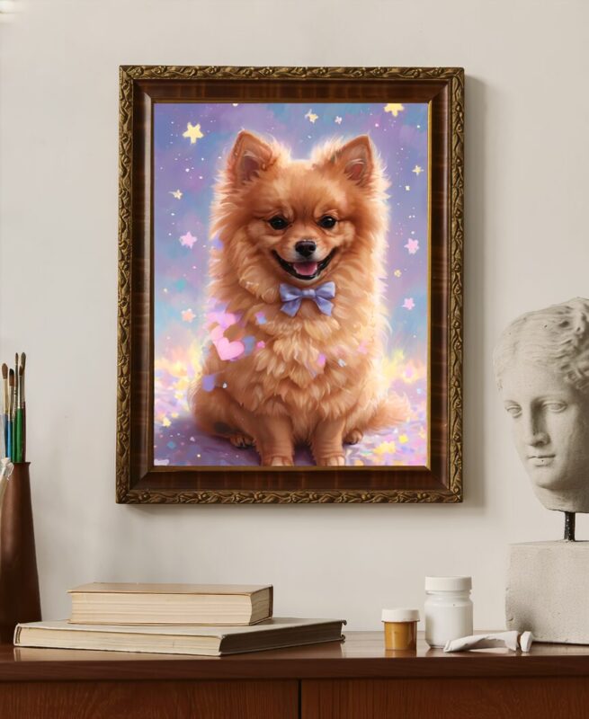 Starry Dog Print